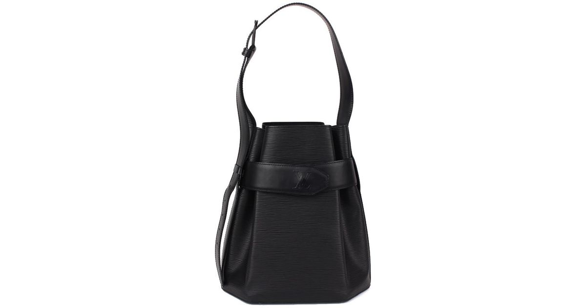 Lyst - Louis Vuitton Noir Epi Leather Sac D&#39;epaule Bag in Black