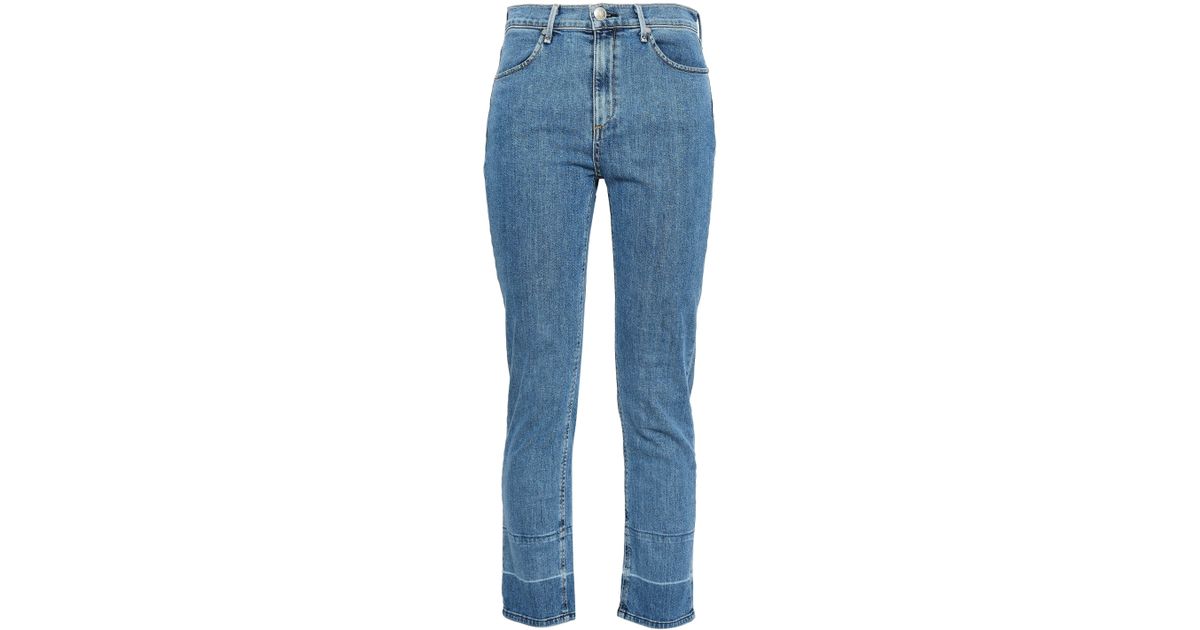Rag & Bone Mid-rise Slim-leg Jeans Light Denim in Blue - Lyst