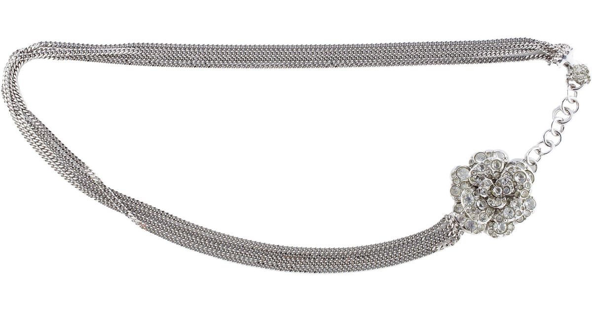 Chanel Crystal Chainlink Waist Belt in Metallic Lyst