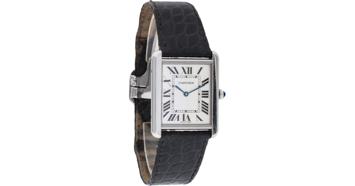cartier men's tank solo watch