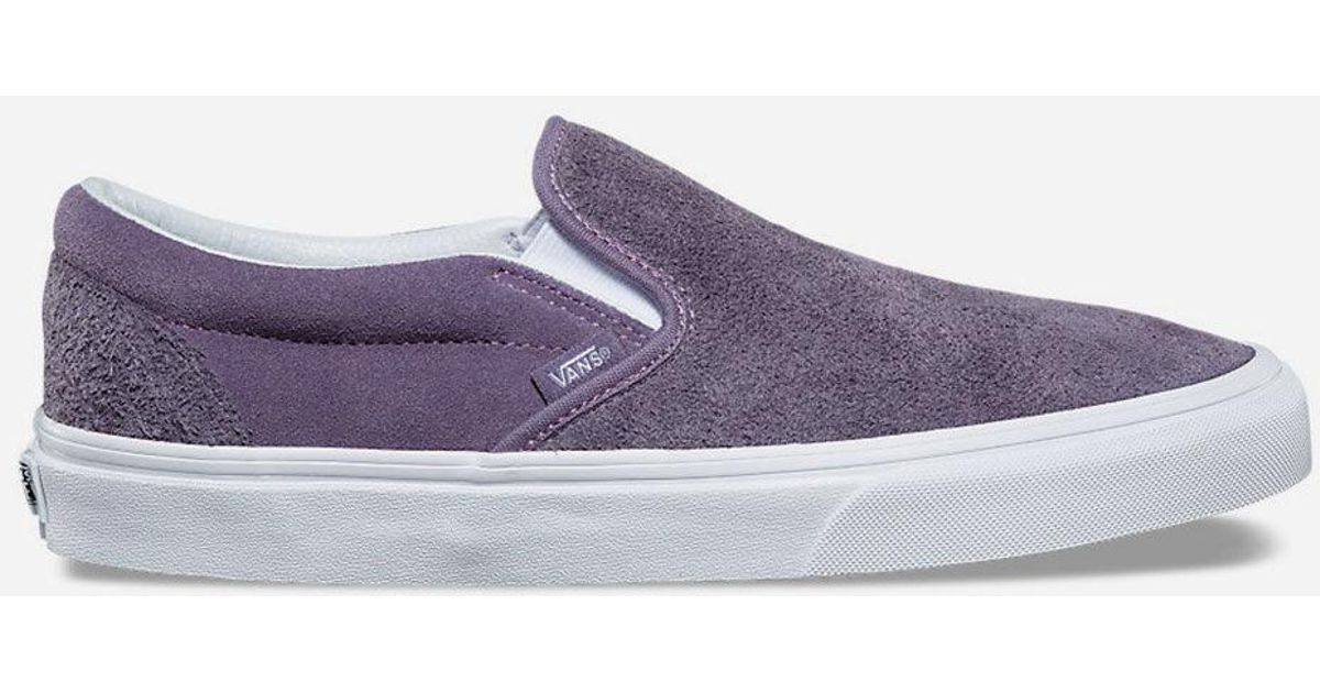 Hairy Slip Lyst Shoes in Mens Vans on Sage Purple Classic Suede Purple 0PXZNOwk8n