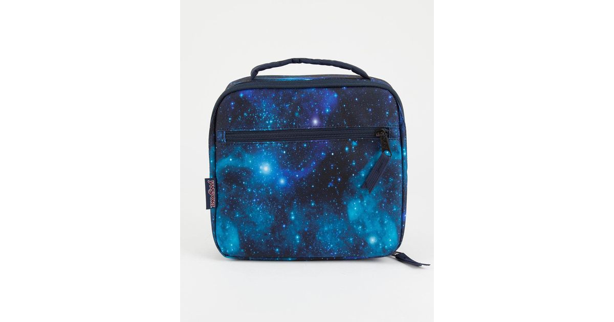 Lyst Jansport Galaxy Lunch Break Bag In Blue