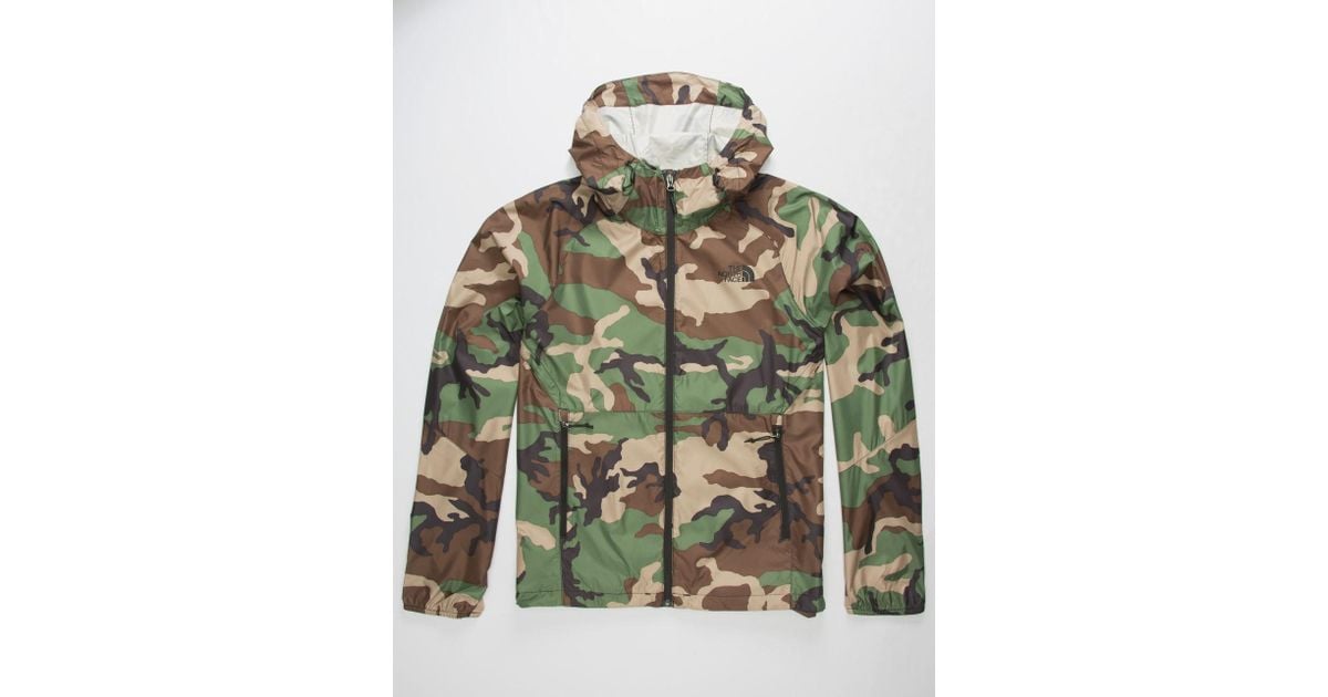 the north face flyweight camo jacket