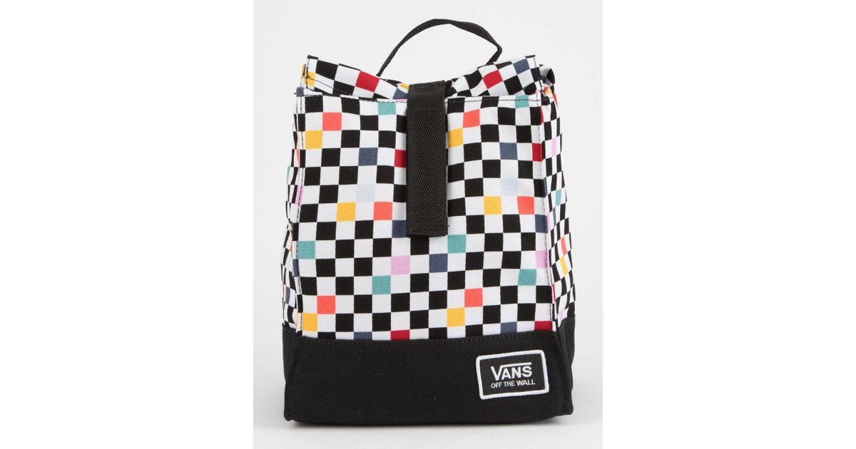Lyst Vans Mow Black Checkerboard Lunch Bag In
