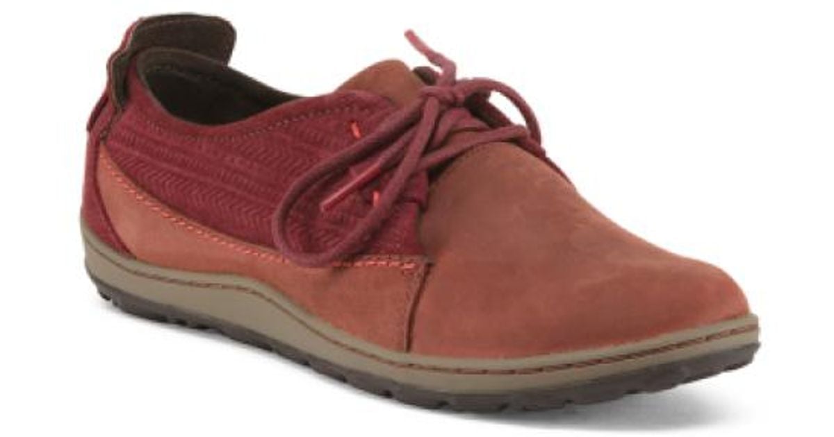 Tj Maxx Ashland Tie Full Grain Leather Shoes in Red for