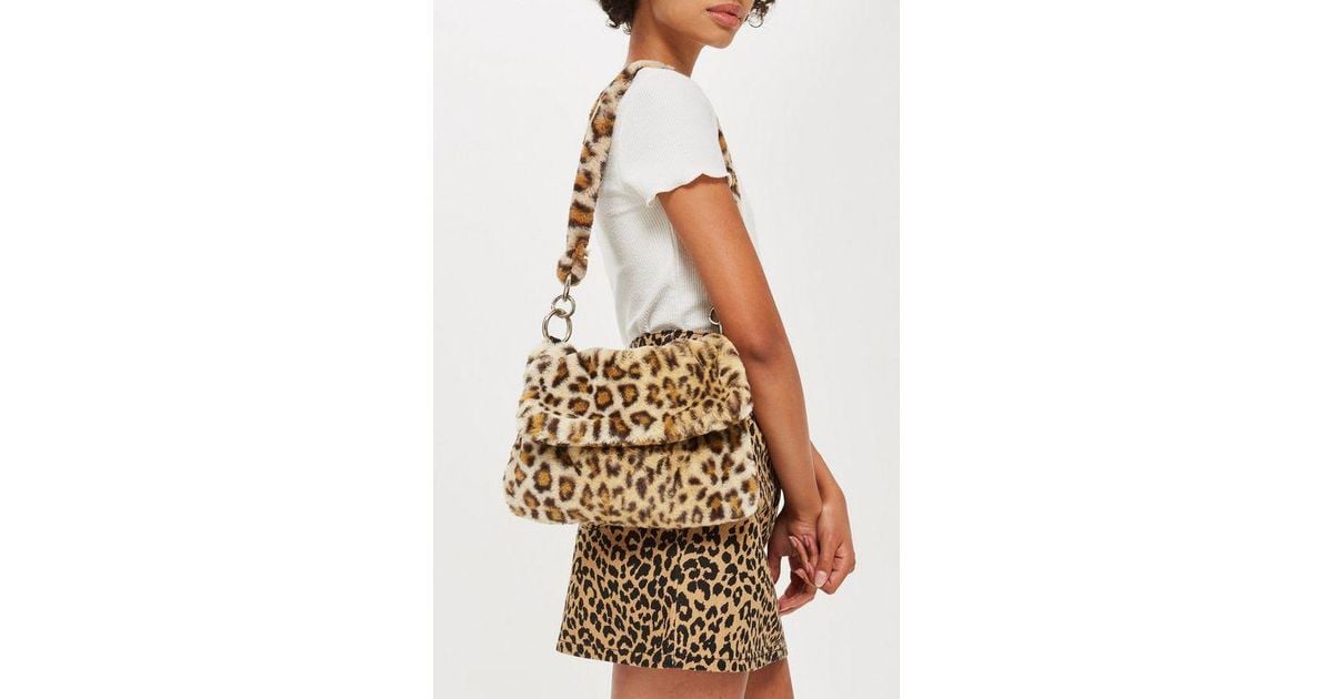 leopard print tote bag topshop