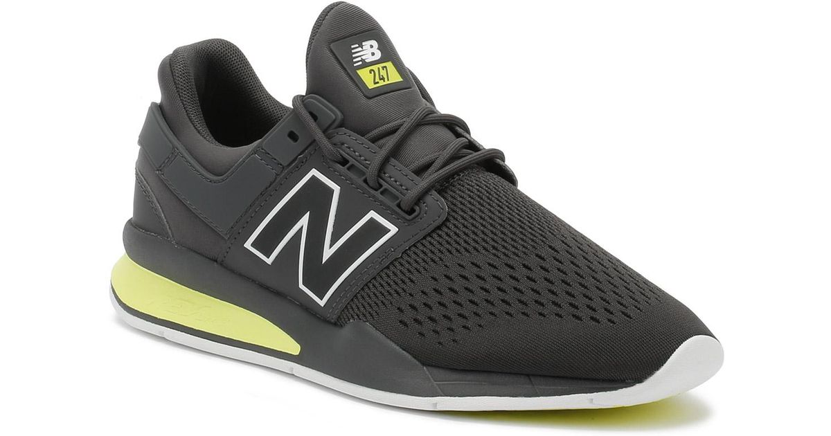 New Balance Gray Mens Magnet Grey Solar Yellow 247 Sport Trainers for men New Balance Gray Mens Magnet Grey Solar Yellow 247 Sport Trainers for men