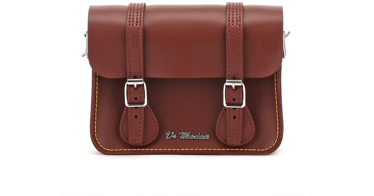 Lyst Dr Martens Cherry Red Kiev Leather Satchel 7 Lyst Dr Martens Cherry Red Kiev Leather Satchel 7 Inch In