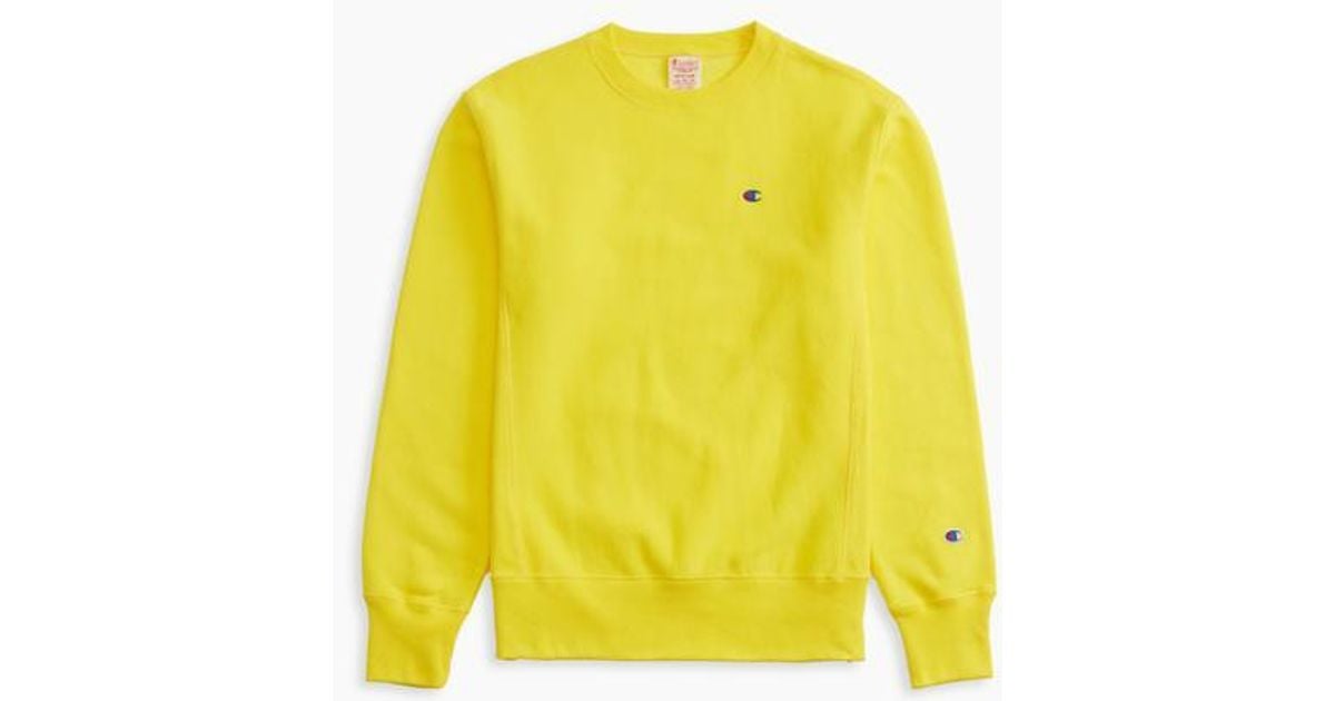 champion sweatshirt yellow