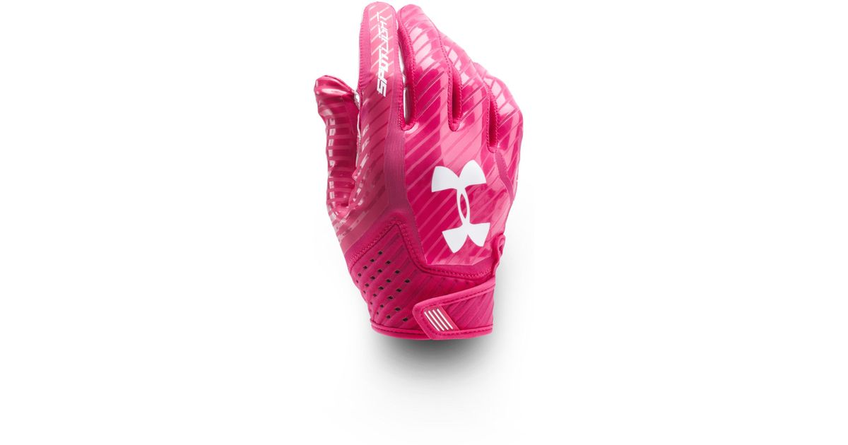 pink under armour football gear