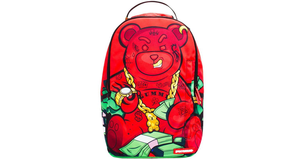 Lyst Sprayground Nba Youngboy Diablo Bear Backpack in Red