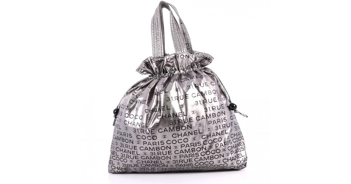 Chanel Metallic Pre Owned Handbag Chanel Metallic Pre Owned Handbag