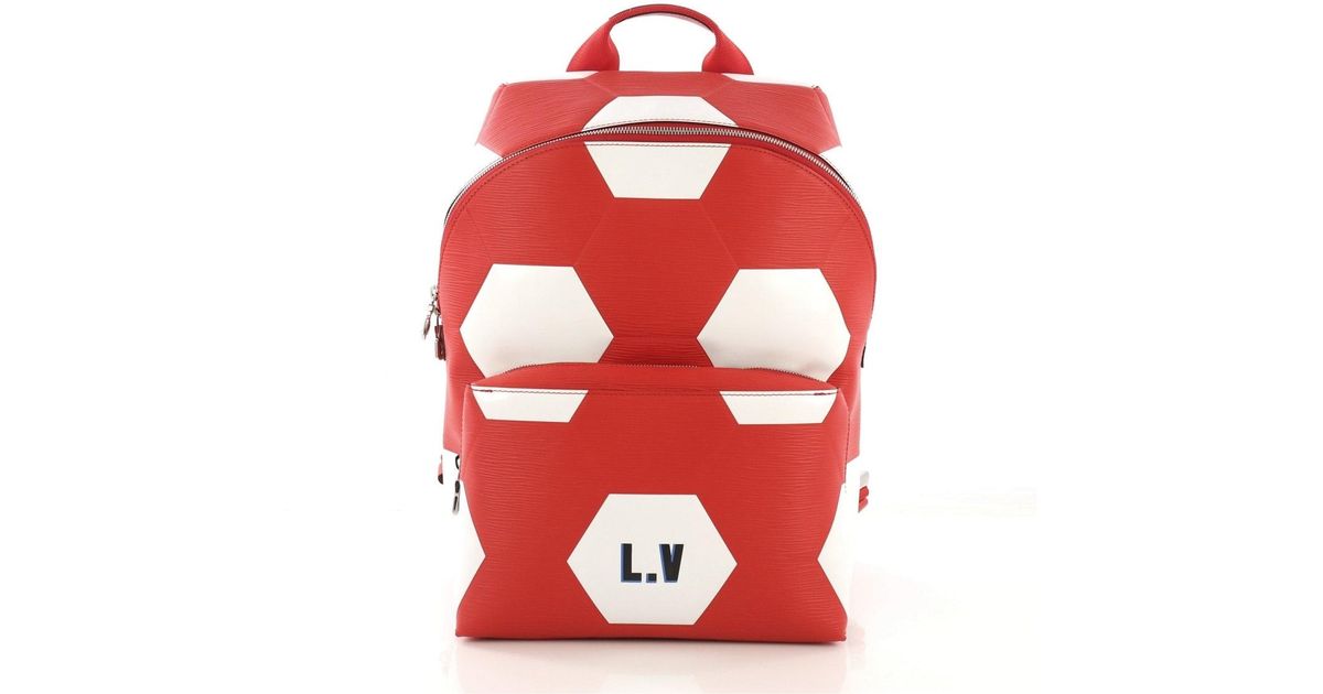 Louis Vuitton Apollo Backpack Red Leather in Red for Men - Lyst