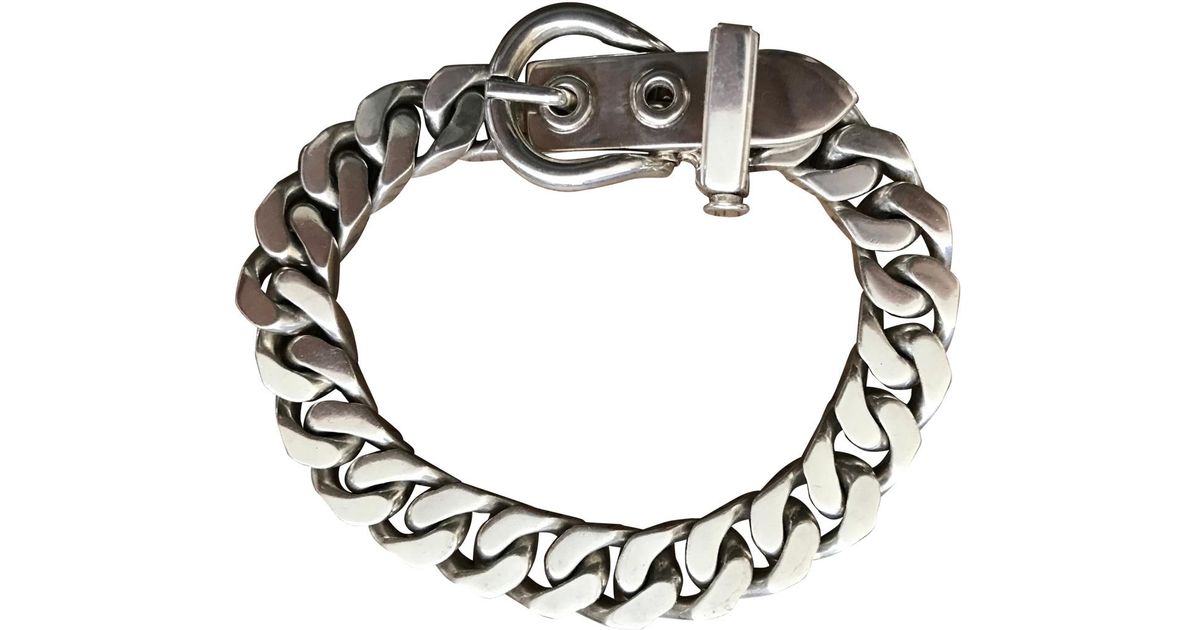 Hermès Metallic Silver Bracelet Lyst Hermès Metallic Silver Bracelet Lyst