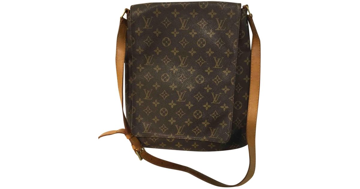 Lyst Louis Vuitton Salsa Cloth Crossbody Bag In Brown
