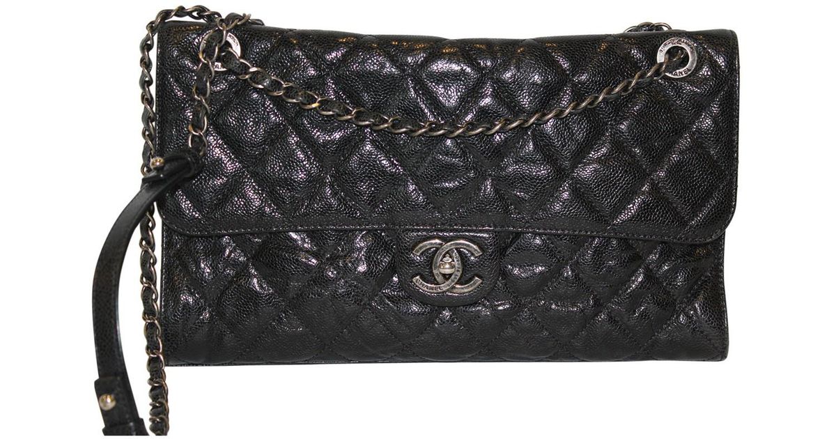 Chanel Black Timeless Leather Crossbody Bag Lyst