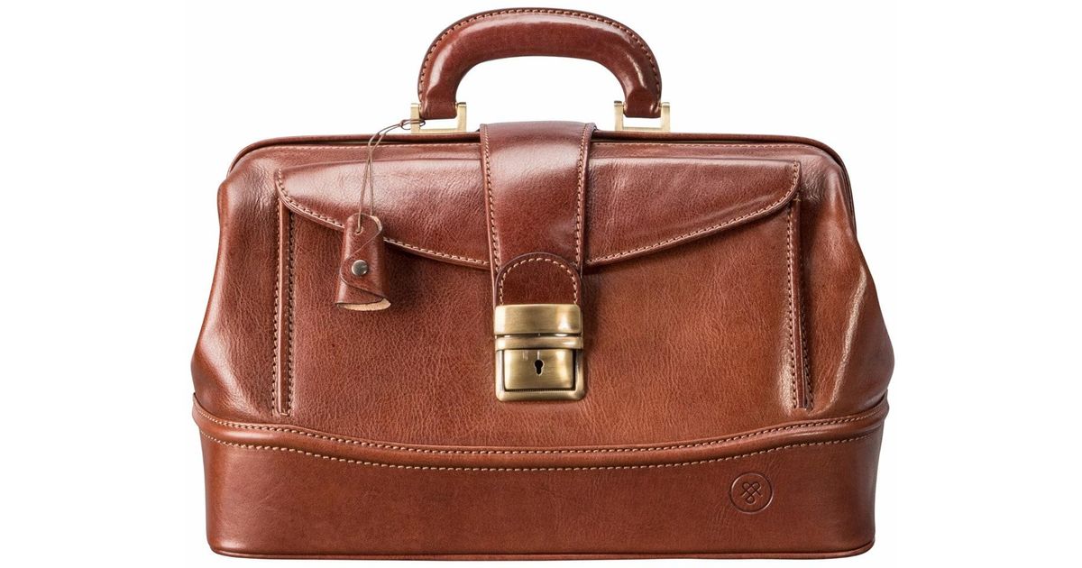 Lyst Maxwell Scott Bags The Donninis Small Luxury Tan Leather Lyst Maxwell Scott Bags The Donninis Small Luxury Tan Leather Medical Bag Chestnut In Brown For Men