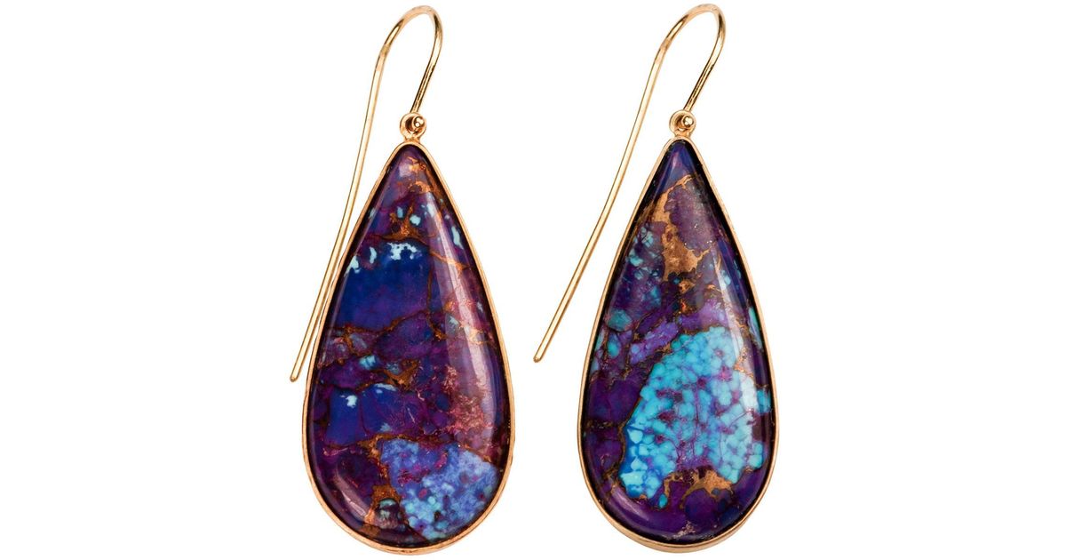 Xanthe Marina Kingman Purple Turquoise Earrings In Blue Lyst
