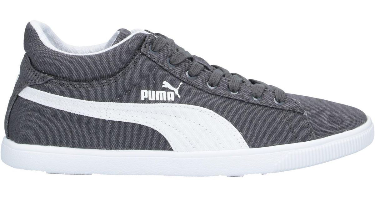 PUMA Canvas Low-tops & Sneakers in Grey (Gray) for Men - Lyst