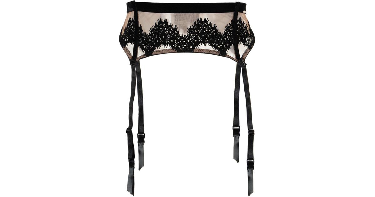 Lyst Bluebella Garter Belt in Black