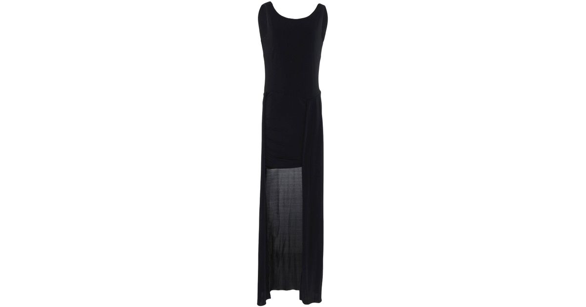 Patrizia Pepe Synthetic Short Dress in Black - Lyst