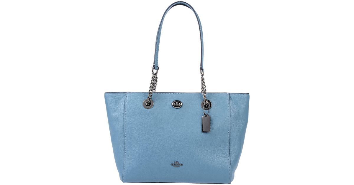 COACH Shoulder Bag in Blue Lyst