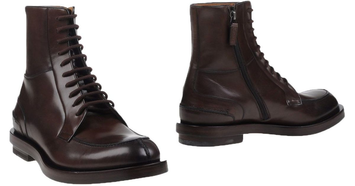 Lyst - Gucci Ankle Boots in Brown for Men