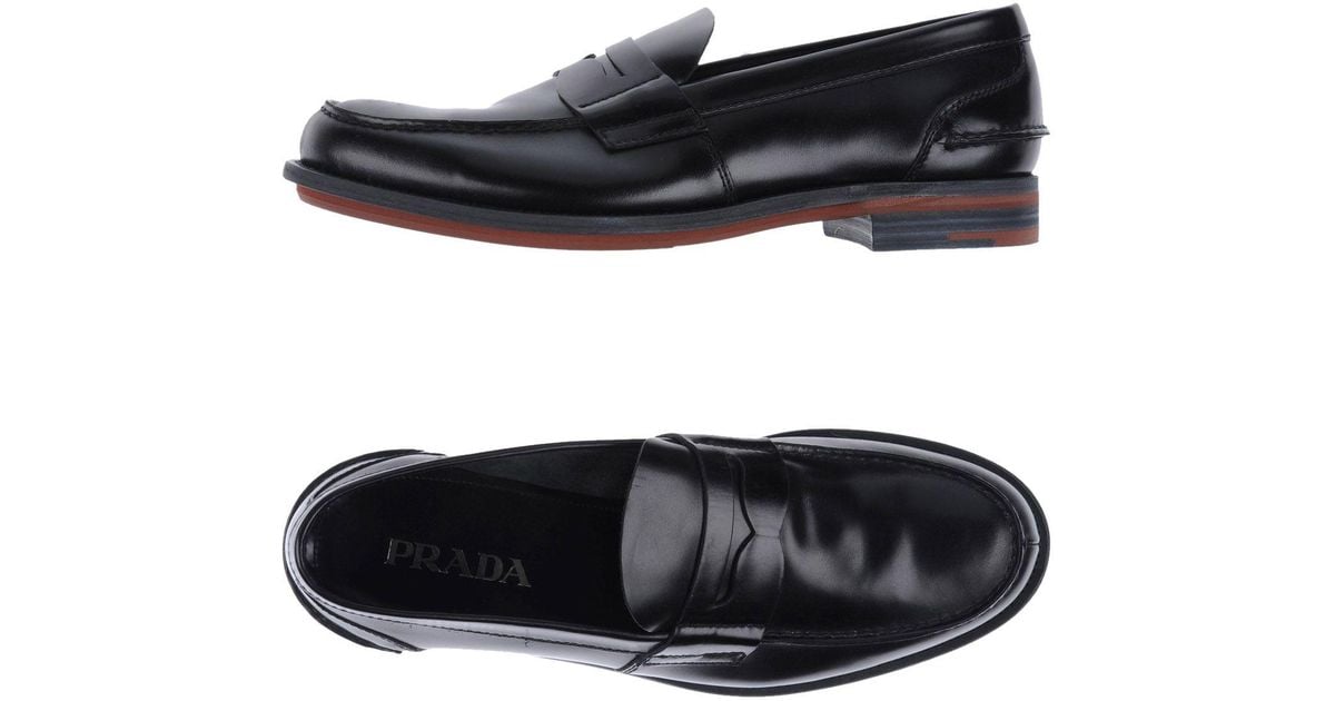 Prada Loafer in Black for Men Lyst