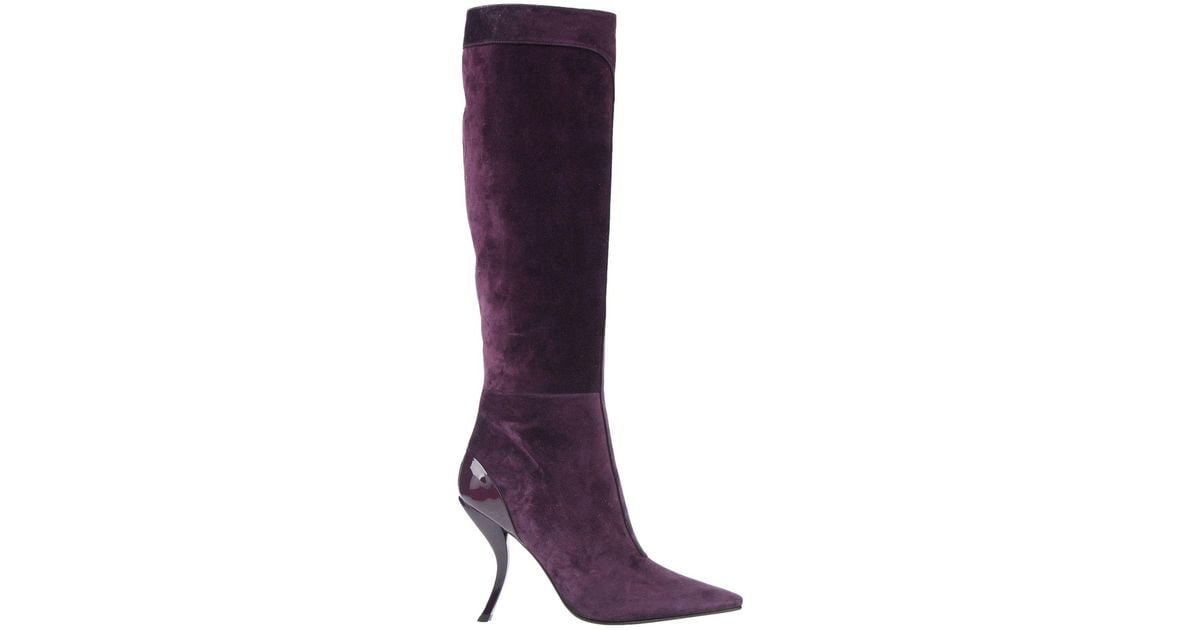 Roger Vivier Boots in Purple - Lyst