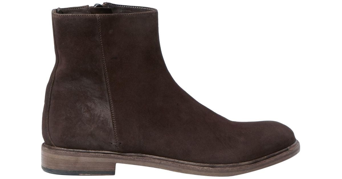 Paul Smith Leather Ankle Boots in Dark Brown (Brown) for Men - Lyst