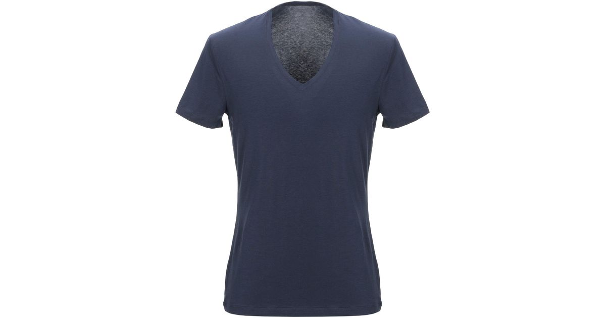 La Perla Cotton Undershirt in Dark Blue (Blue) for Men Lyst