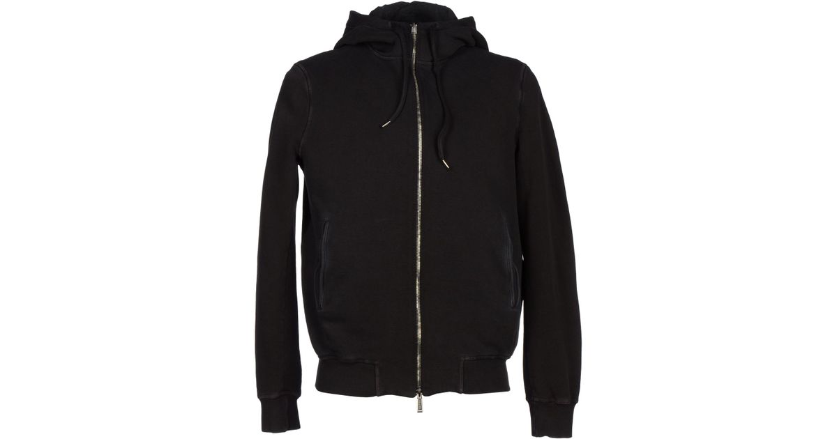 DSquared² Fleece Sweatshirt in Black for Men - Save 60% - Lyst