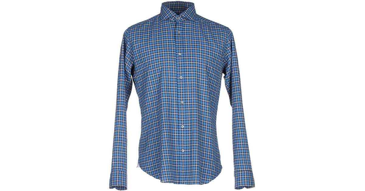 Lyst - Truzzi Shirt in Blue for Men