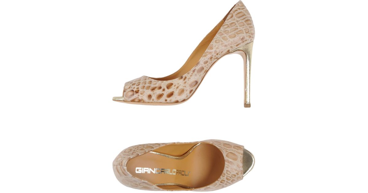 Lyst Giancarlo paoli Pump in Natural