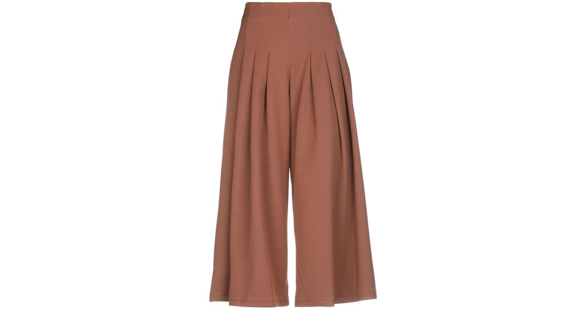 Berna Synthetic Casual Pants in Camel (Brown) - Lyst
