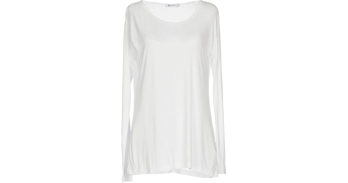 T By Alexander Wang T-shirt in White - Lyst