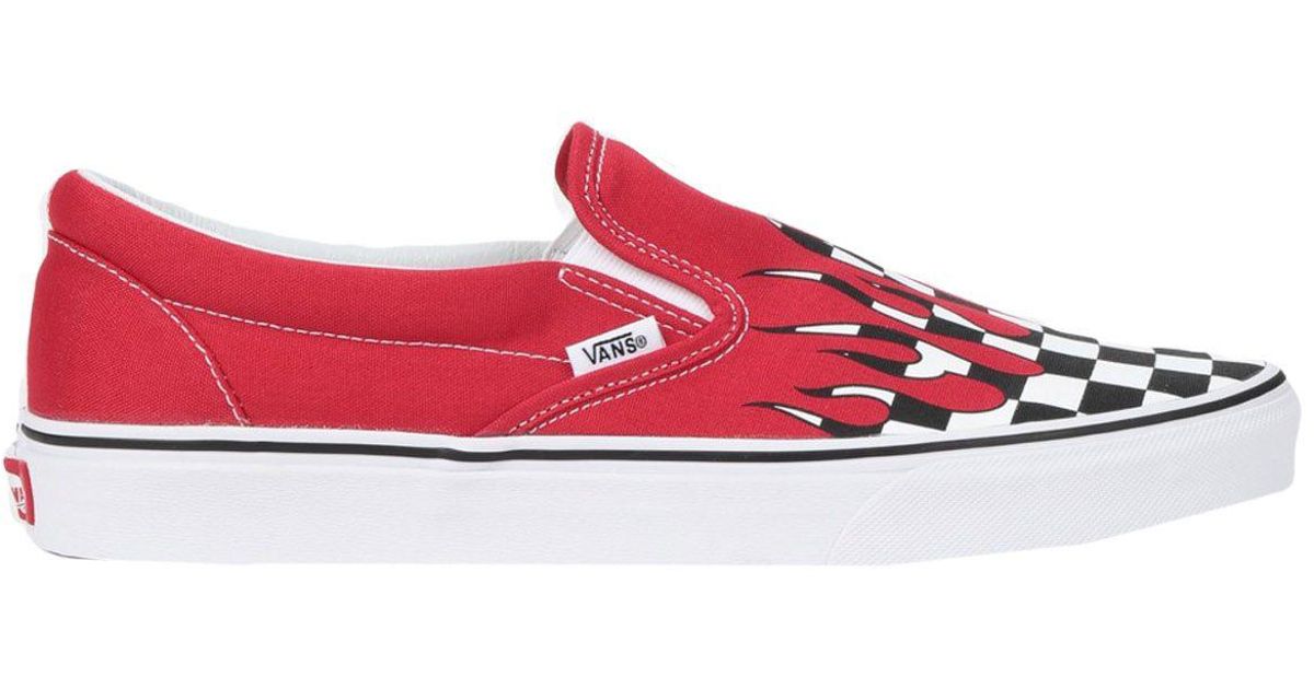 Vans Canvas Low-tops & Sneakers in Red for Men - Lyst