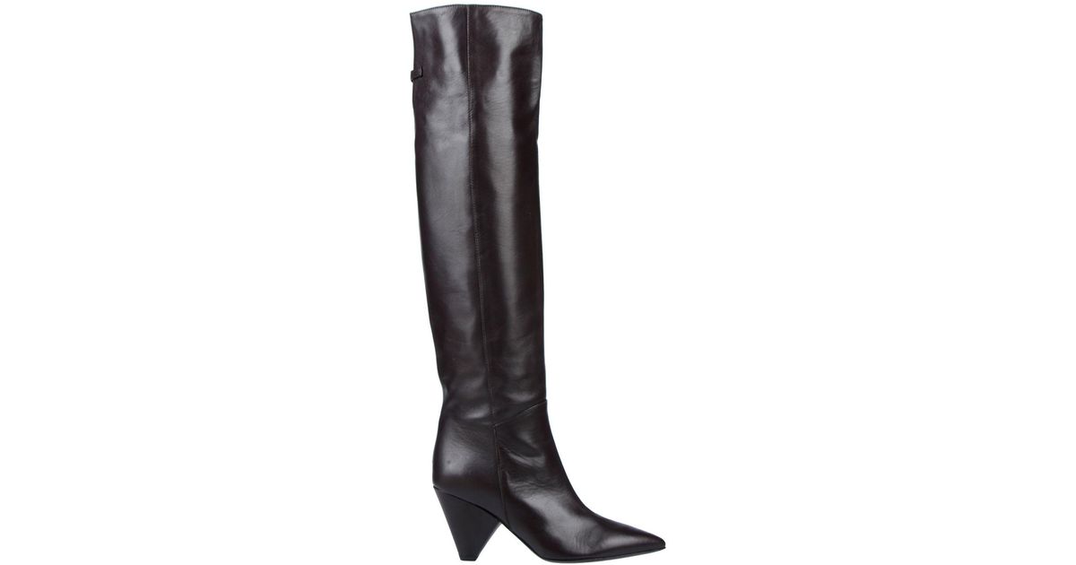 Suoli Leather Boots in Dark Brown (Brown) - Lyst
