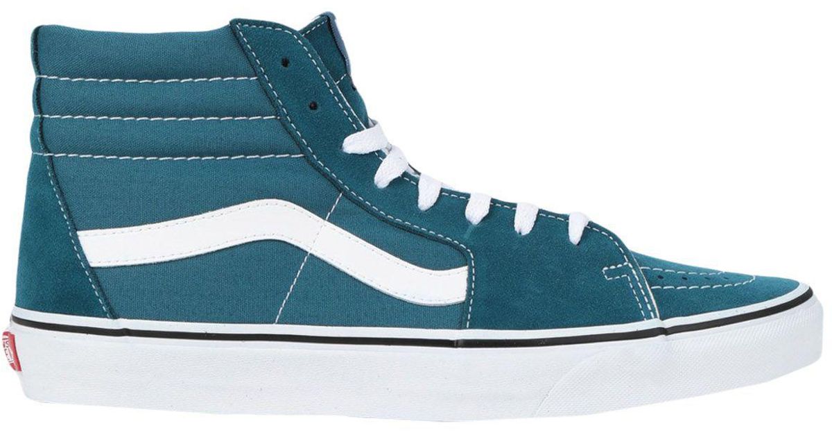 turquoise high top vans