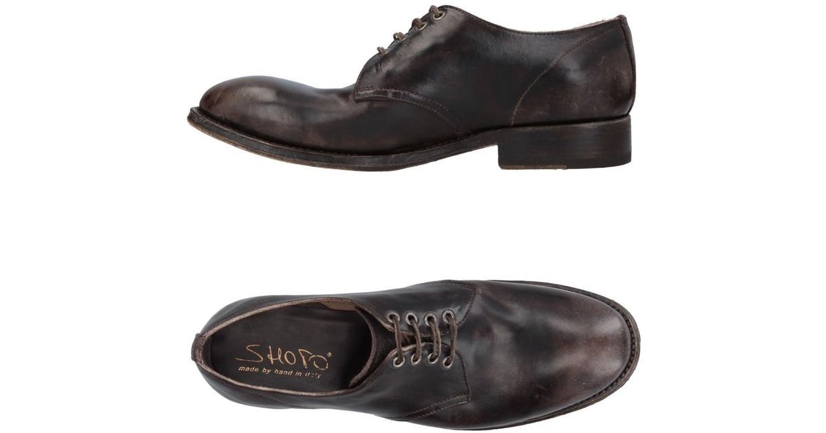 CENTOQUATTRO Laced shoes Dark brown Men CENTOQUATTRO Laced shoes Dark brown Men