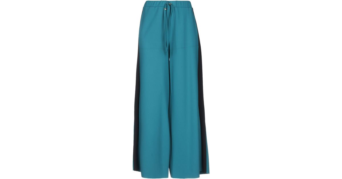 Carla G Neoprene Casual Pants in Emerald Green (Green) - Lyst