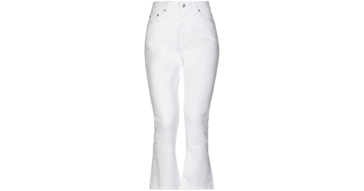 Department 5 Denim Trousers in White - Save 27% - Lyst