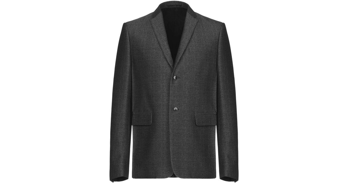 Valentino Wool Blazer in Lead (Gray) for Men - Lyst