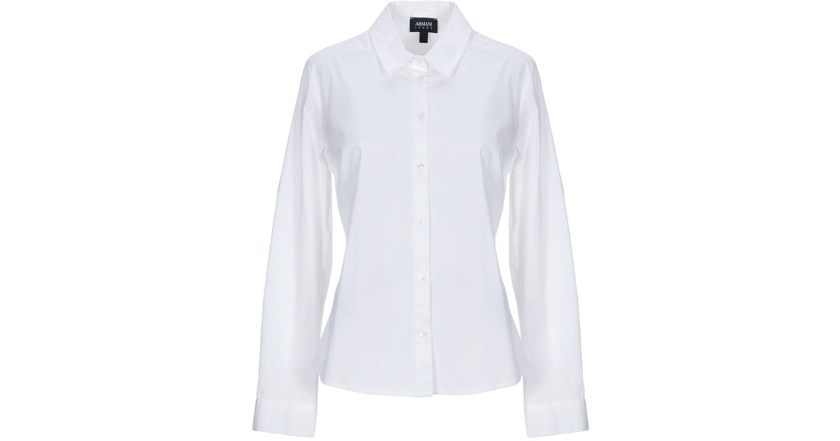 Armani Jeans Shirt in White - Lyst