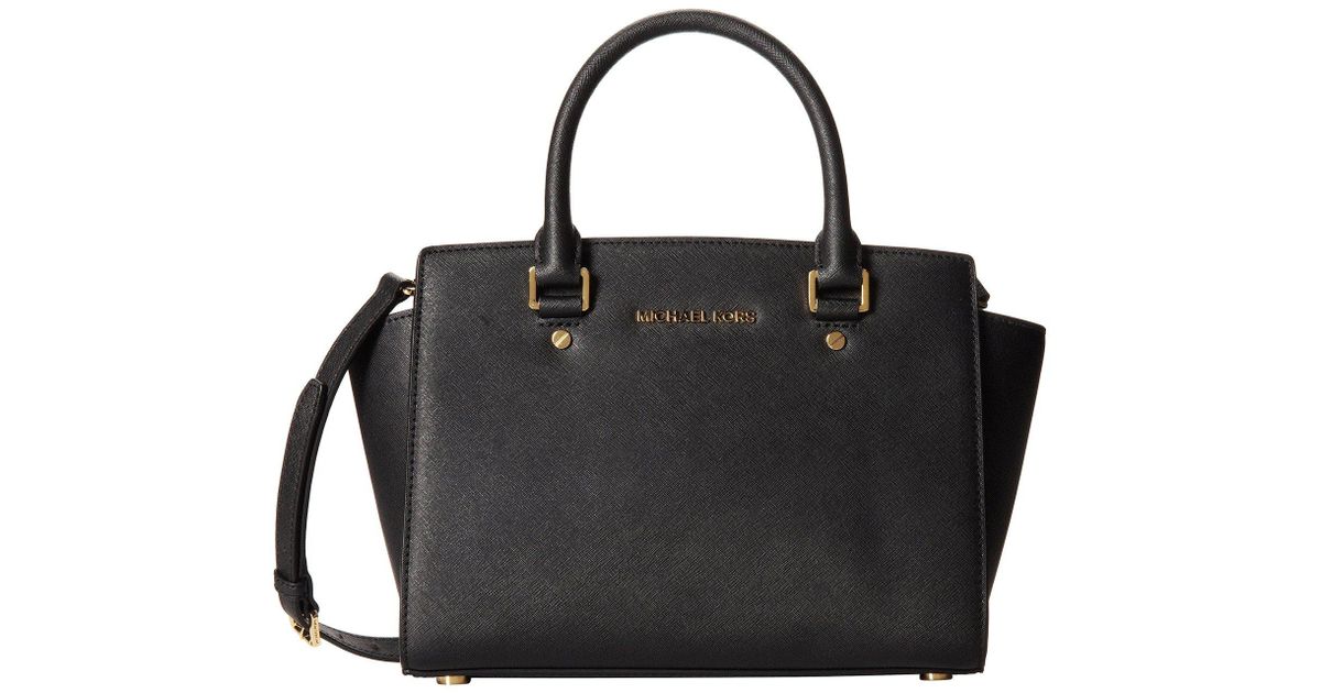 MICHAEL Michael Kors Selma Medium Tz Satchel (black) Satchel Handbags ...