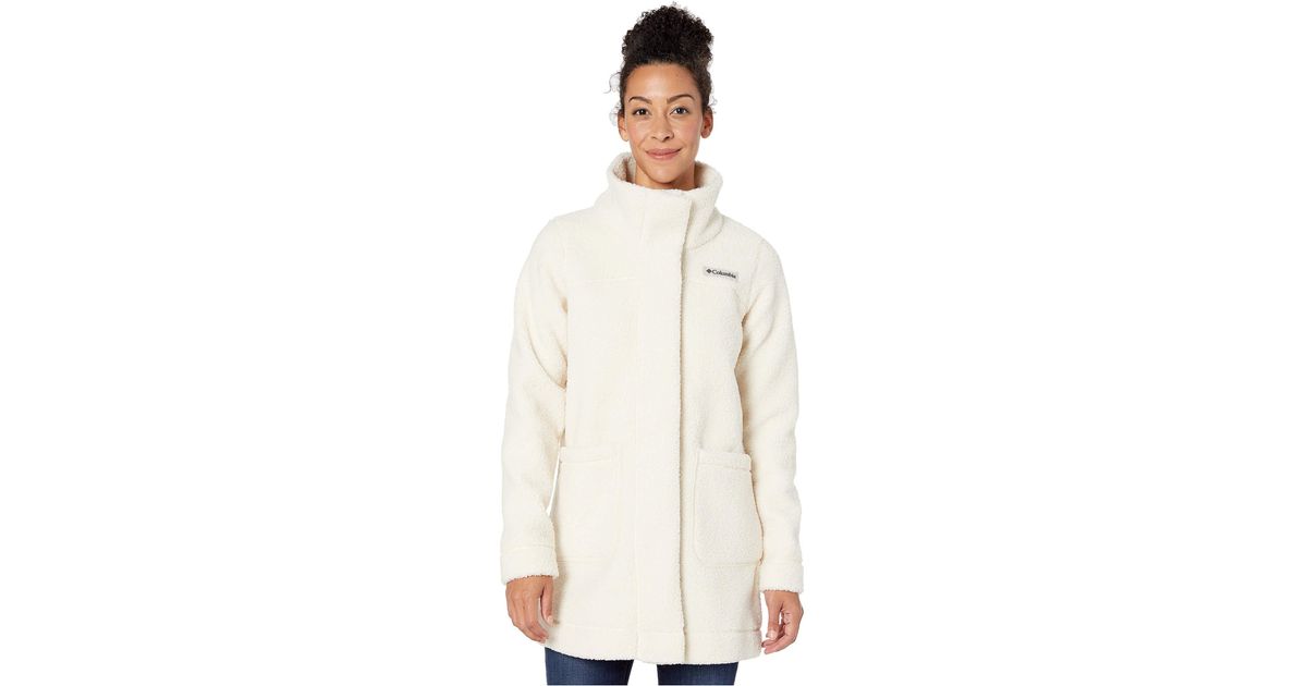 Columbia Fleece Panoramatm Long Jacket in White - Lyst