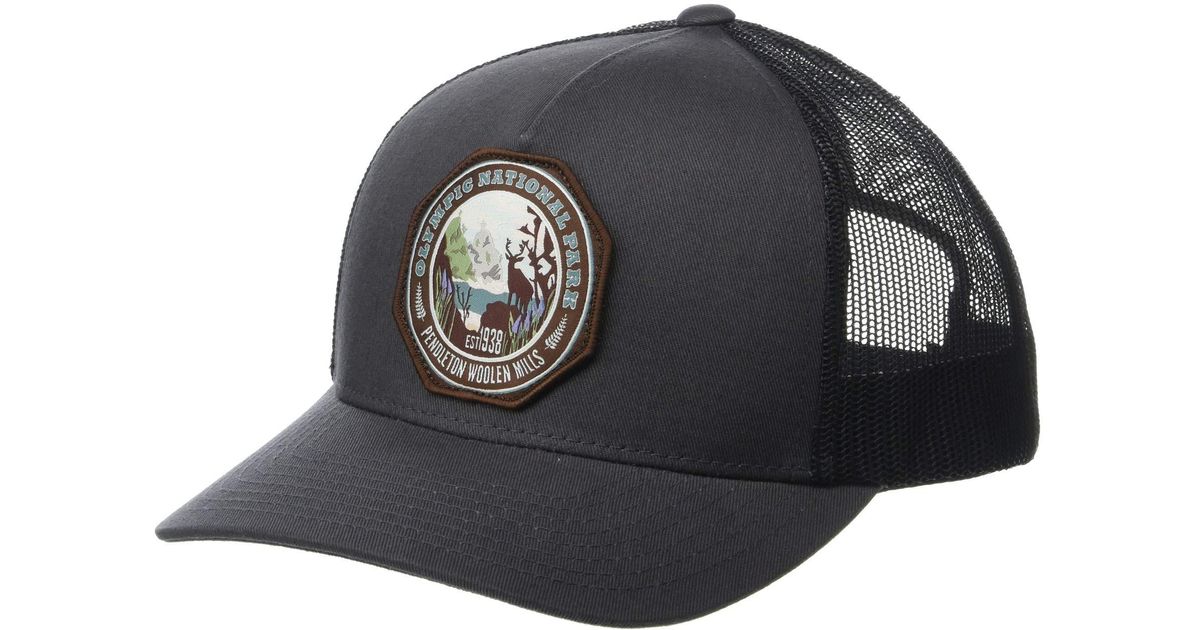 Pendleton National Park Trucker Hat (charcoal/olympic) Baseball Caps in ...