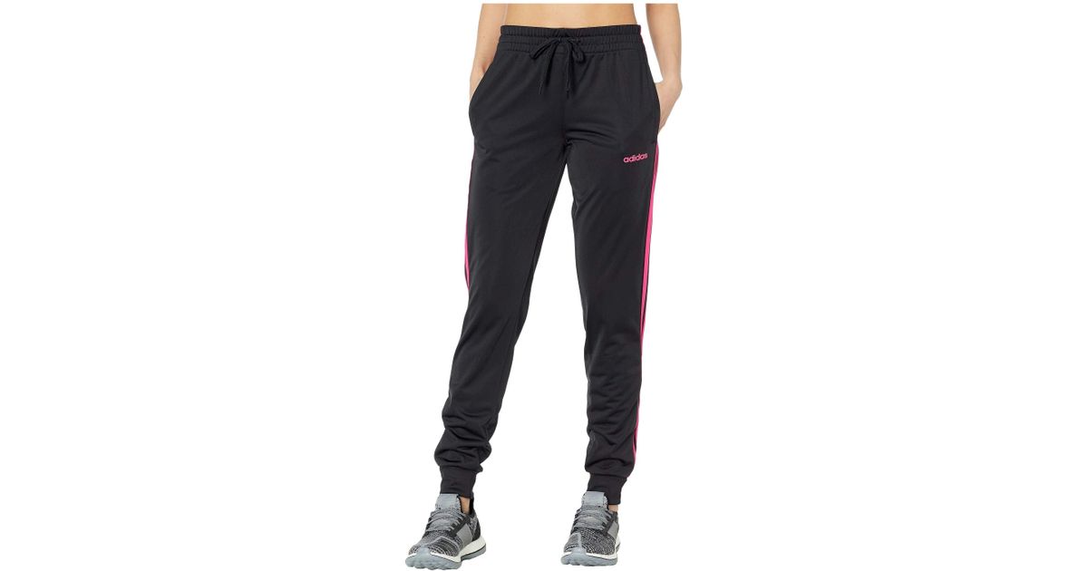 women's cotton fleece 3 stripe jogger