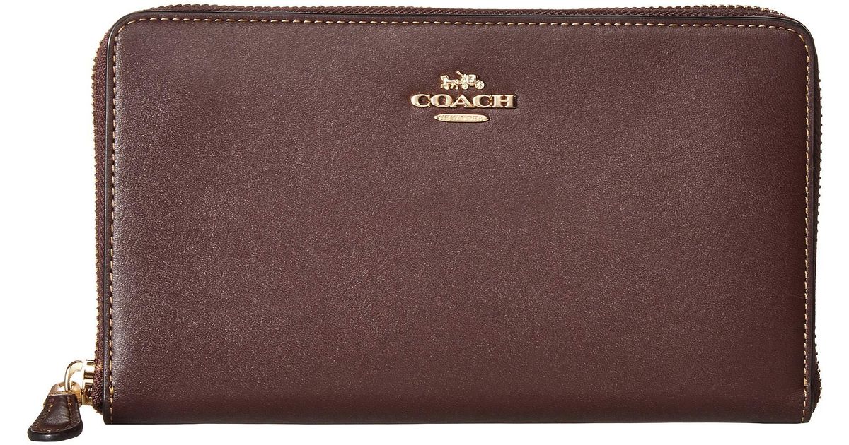 men brown coach wallet