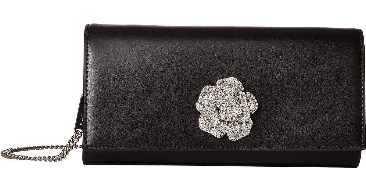 Lyst Michael Kors Bellamie Large Clutch Rose Lyst Michael Kors Bellamie Large Clutch Rose Handbags In Black
